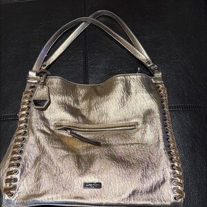 NWOT- “ Jessica Simpson Metallic Rose  Gold Women’s Shoulder Bag